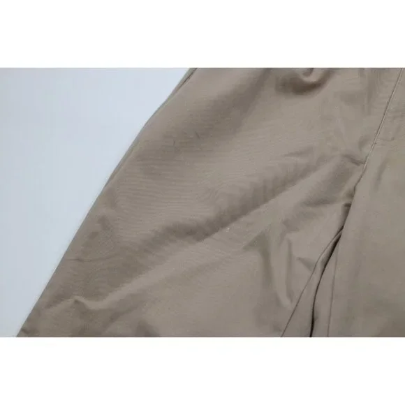 Vintage 90s Ralph Lauren Mens 32x30 Distressed Wide Leg Chino Pants Cotton Beige